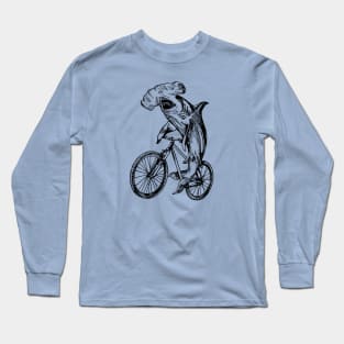 SEEMBO Hammerhead Shark Cycling Bicycle Biking Cyclist Bike Long Sleeve T-Shirt